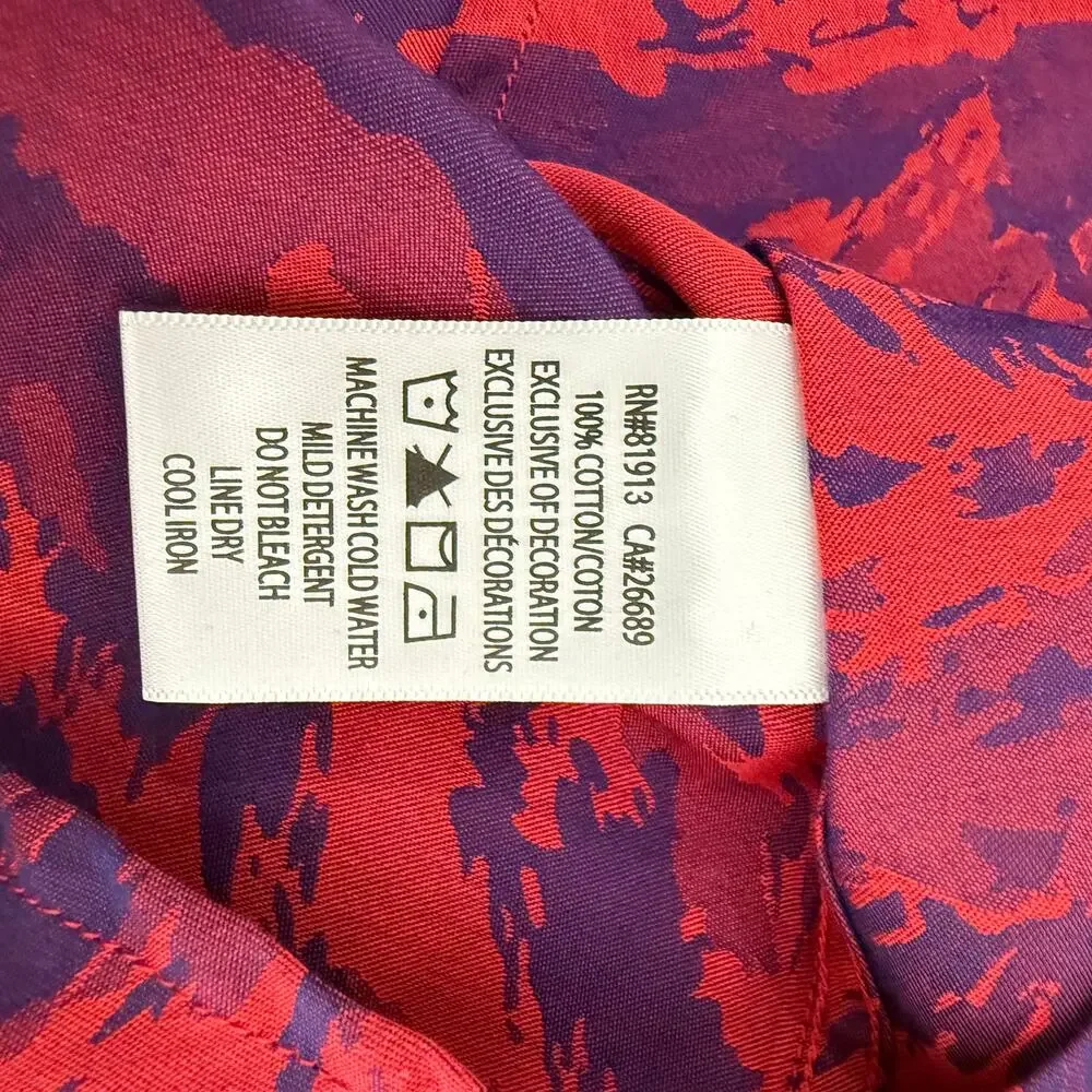 Robert Graham Woven Button Front Long Sleeve Shirt EXPRESSIONIST Paint Print M - Picture 6 of 9